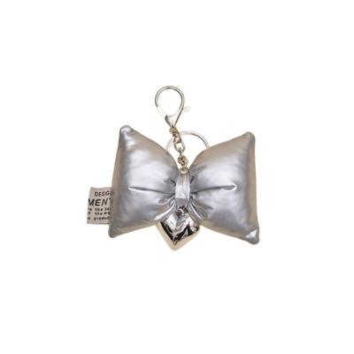 MOSSGARDEN1919 Boku Boku Padded Keychain Padded Ribbon (Silver)