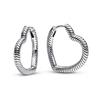 Sparkling Heart Hoop Earrings 925 Silver Heart Earring Glitter Zircon Large Circle Earrings Women Fine Jewelry Present