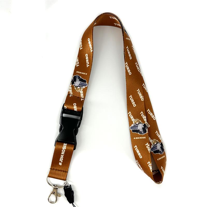 JDM Anime Lanyard: Durable Silk Woven Neck Strap for Phone and ID Badge Holders