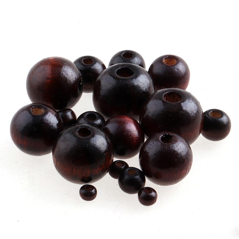 

Коричневые Натуральные Деревянные Бусины 4/6/8/10/12/14/16/18/20М Экологичные Деревянные Круглые Свободные Бусины для Изготовления Ювелирных Изделий Dia 4mm 400pcs