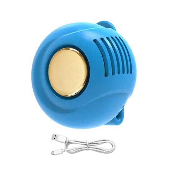 

Portable Silent Mini Bladeless Electric Fan 3-Level Adjustable Wind Clip-On Fan for Shirt Waist Bag Hands-Free Cooling Device for Outdoor Travel небесно-голубой
