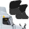 Upgraded 2PCS Side Window Sunshades For Semi Truck,Half Shade/Half See-Through Semi Truck Side Window Sun Blocker,UV Protection Semi Trucks Window