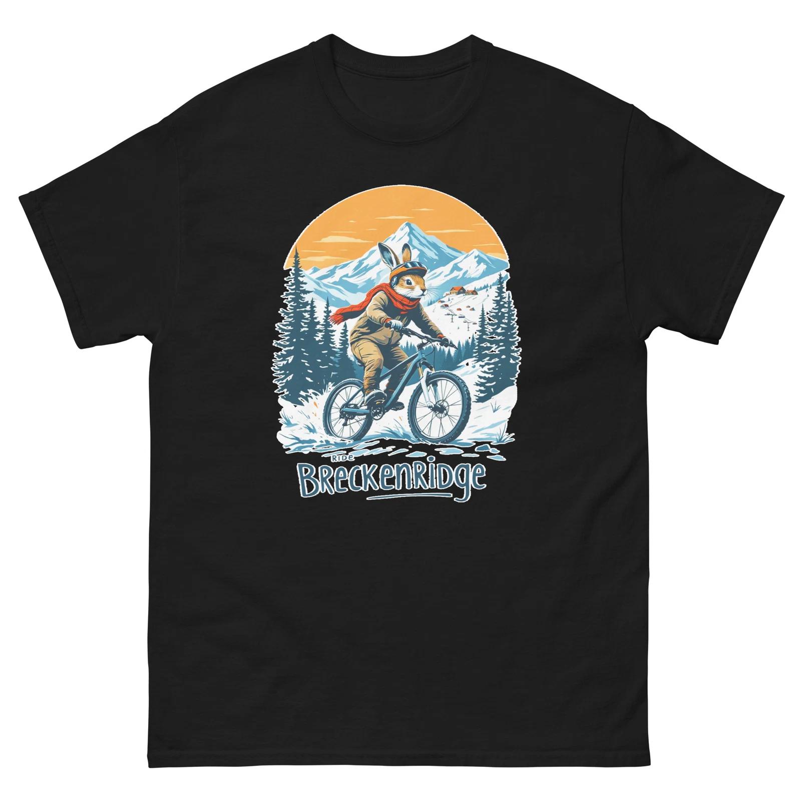Ride Breckenridge Rabbit Fun USA Bike Cycling Animal T-Shirt S