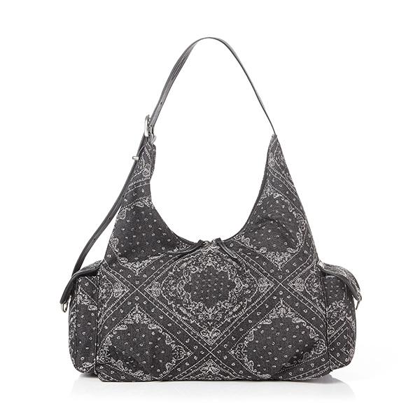 Samsonite Red Ciiel Pattern Hobo Bag Black Paisleys Uw8A9006