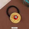 Tibetan Women's Head Flower Headgear Tibetan Hair Rope Rubber Band Tibetan Clothing Accessories Tibetan Dance Performance Xizang Hair Accessories