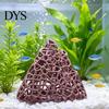 Plastic Mountain Decor Aquarium Shrimp Hide, 3D Printed Hollow Mountain, Small Fish Tank for Betta Hideout Cave, Ornament Shelter Cave