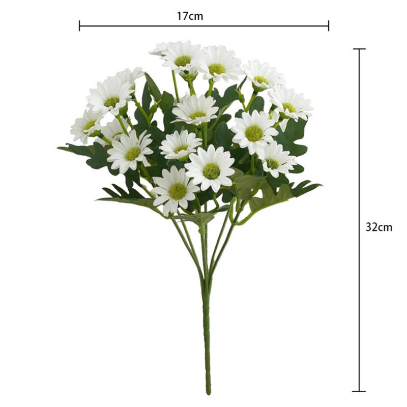 1 букет реалистичных искусственных маленьких ромашек, букет красочных пасторальных цветов, искусственные цветы, офис «сделай сам»