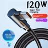 Caricabatterie a gomito a 90 gradi Cavo intrecciato in nylon 6A Tipo C Cavo di ricarica rapida USB per cavo caricabatterie Redmi