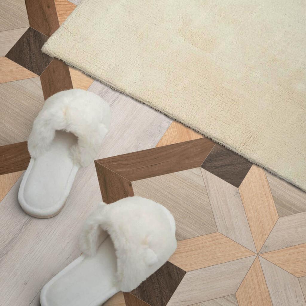 Samoprzylepna Dekoracja Z Grafiką Do Biura Lub Gabinetu 120X60 Cm Wzór Geometryczny W Kwadracie