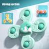 Baby Bath Spinner Toy With Rotating Suction Cup Animal Spinning Top Baby Dining Chairs Toys For