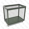 Heavy Duty Movable Storage Cage with Wheels and Handle