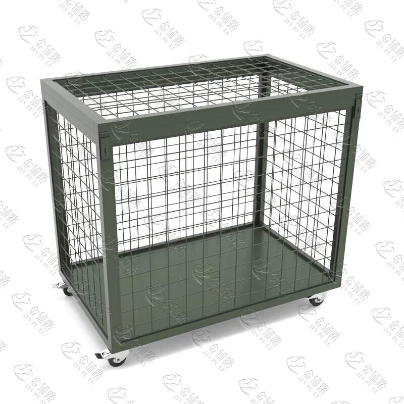 Heavy Duty Movable Storage Cage with Wheels and Handle