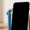 Mobile Phone Holder Multi-Angle Adjustable Stand for Phones 3D Printed Exercise Equipment Shape Creative Desktop Holder Fun Gift