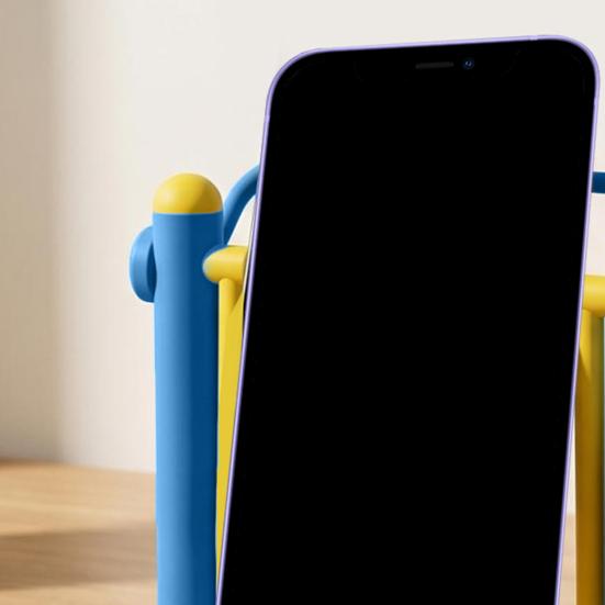 Mobile Phone Holder Multi-Angle Adjustable Stand for Phones 3D Printed Exercise Equipment Shape Creative Desktop Holder Fun Gift