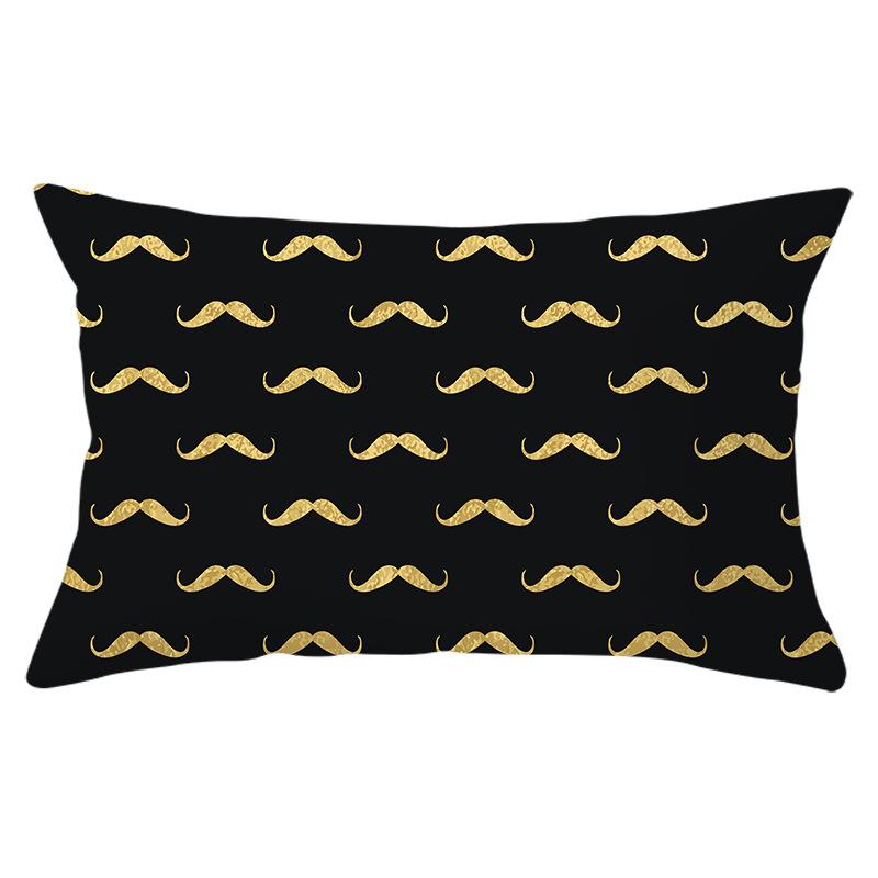 Nowa Świąteczna Poszewka na Poduszkę Lędźwiową z Mikrofibry Brzoskwiniowej Seria Czarna Poszewka z Nadrukiem Płatków Śniegu