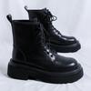 Stivali da Uomo Stile Scarpe in Pelle Italiano Stivali in Vera Pelle Scarpe con Plateau Per Uomo Stivaletti con Zip Stivale Chelsea