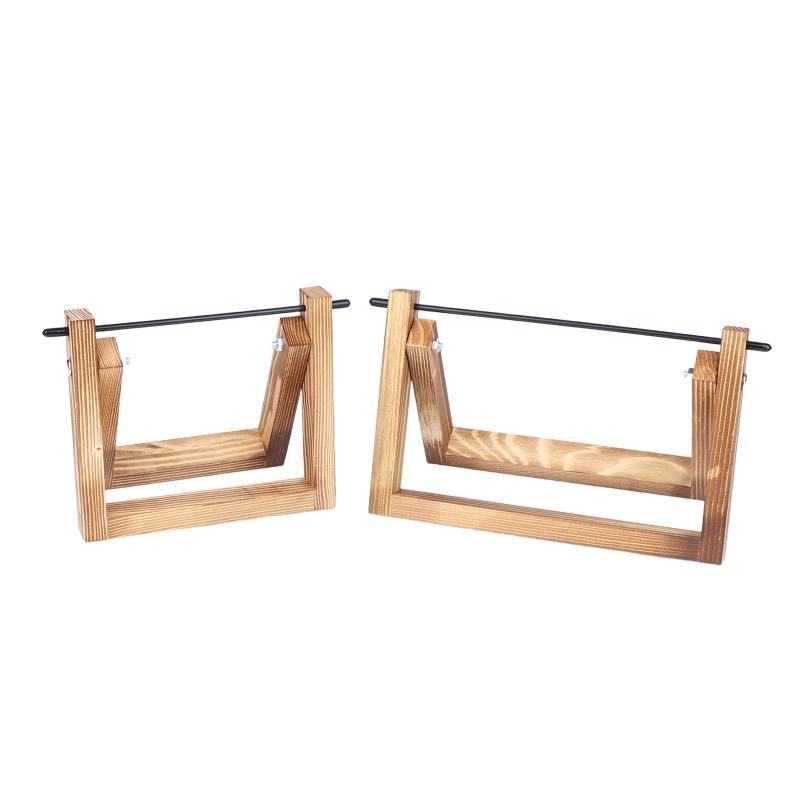 Holz-Garnrollenhalter Schreibtisch-Garnständer Bandlager Bandlagerregal Wollknäuel Handstrickwerkzeug Massivholz-Spulenhalter