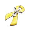 Elegant Ribbon Angel Pin Adornment Inspirational Yellow Ribbon Angel Pin with Crystals Fashion Forward Pin Jewelry