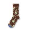 French Retro Abstract Oil Painting Mid-Calf Socks - Trendy Autumn/Winter High-Top Creative Combed Cotton for Women