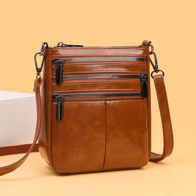 Mobile Phone Bag, Women's Bag, Multi-pocket, Women's Single-shoulder Bag, Crossbody Bag, Soft Leather Small Bag