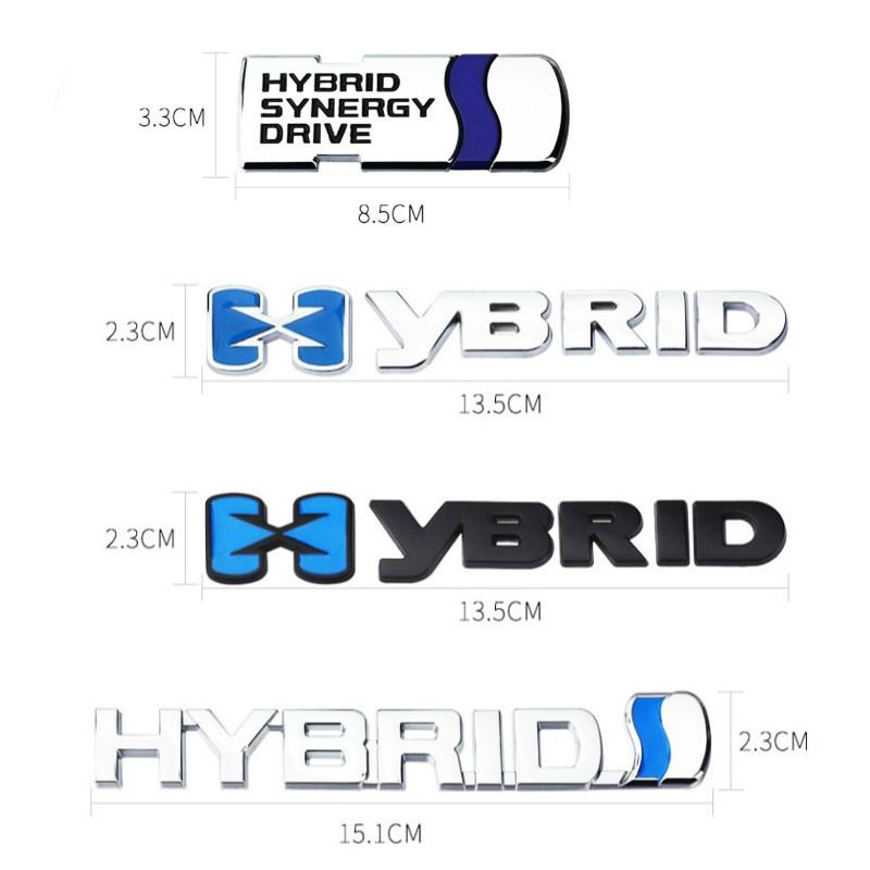 1ks Hybridní 3D kovové samolepky Odznak karoserie Odznak zavazadlového prostoru pro To-yo/ta Chr Auris Camry Corolla Vios Levin YARiS L Příslušenství