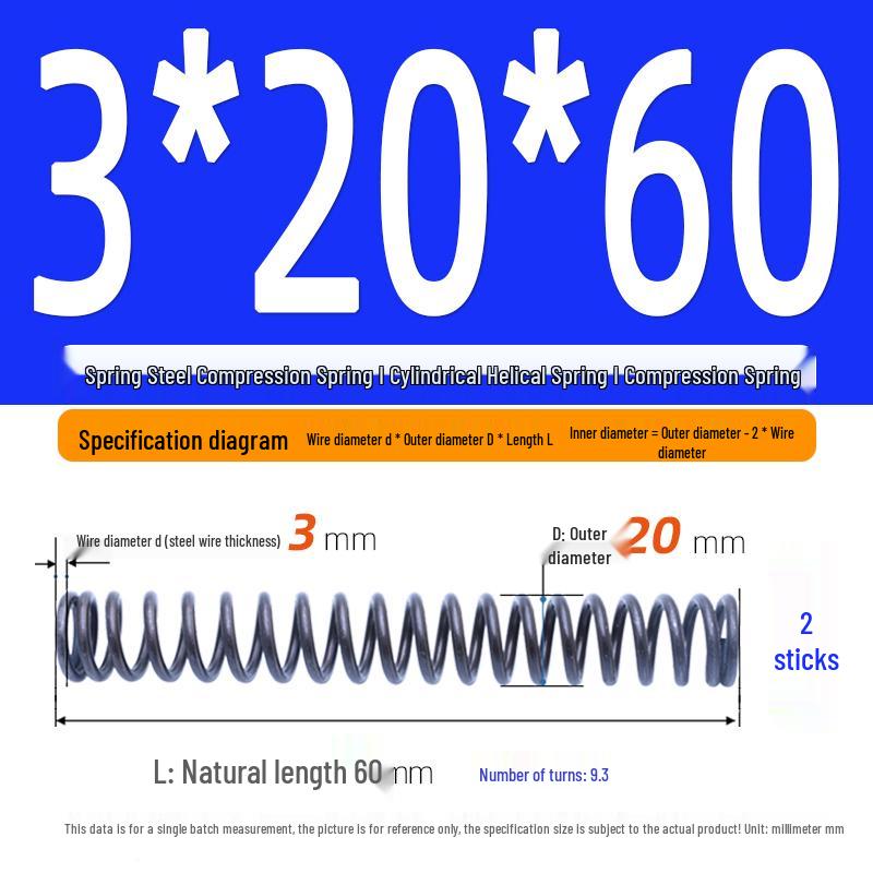 Compression Spring Y-Type Shock Absorbing Coil 3*16/17/18/19/20