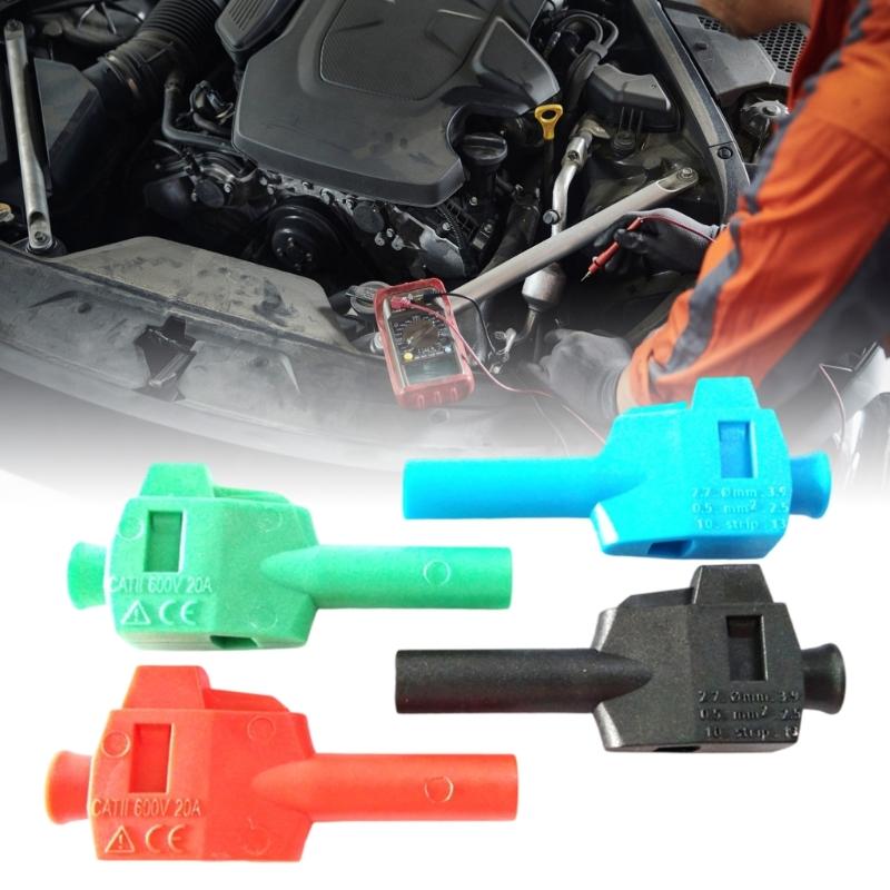 No Welding Need 4mm Banana Plugs Connector Fast Release 4mm Test Leads Connector Quick Fixing for Multimeter Leads