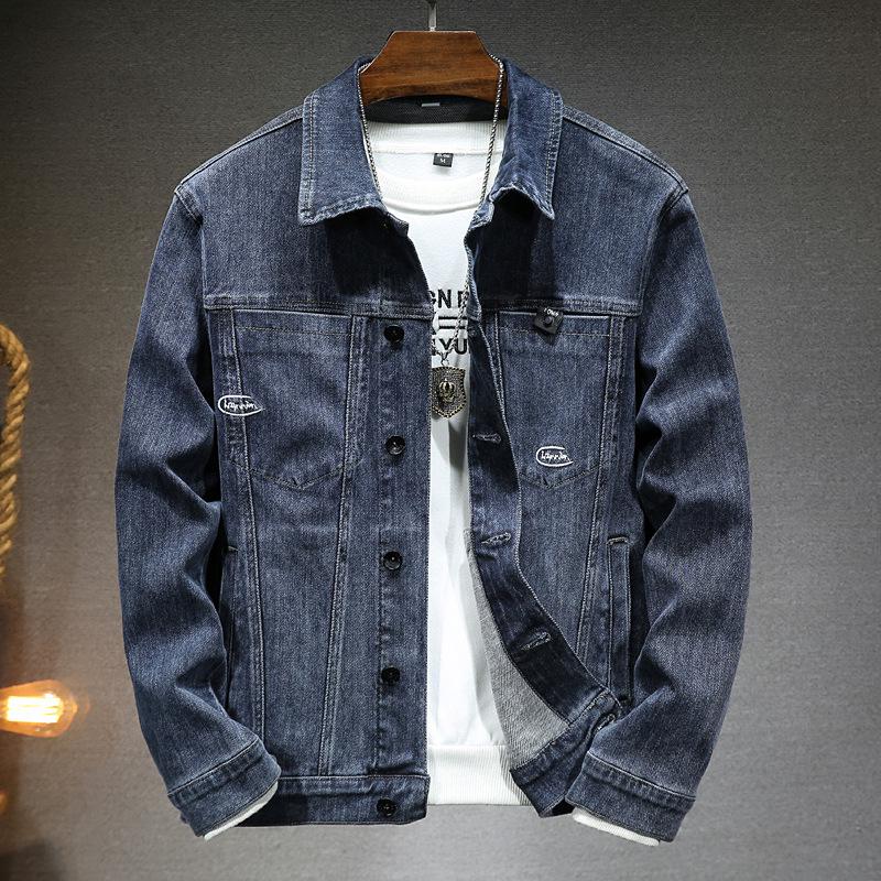 Men's High-Quality Stretch Blue Denim Jacket
