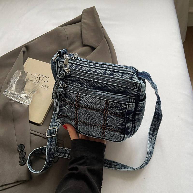 Shoulder Bag Women's Crossbody Bag Denim Small Square Bag