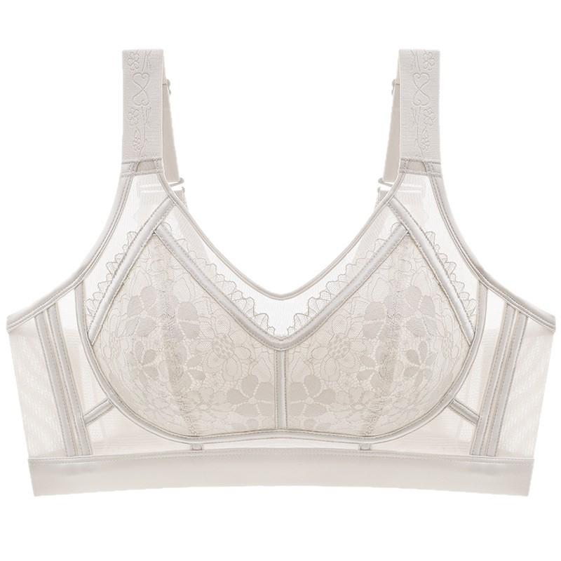 Ultradünne und bequeme BHs für große Brüste, die sie kleiner aussehen lassen. Vollschalen-BHs mit Raffung und Anti-Hänge-Effekt in Übergröße