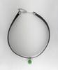 Glory_Arden Surgical Steel 2-Color Jade Pendant Choker Necklace/Ghmn-492