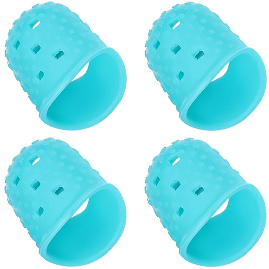 4pc Guitar Playing Left Hand Protector Ukulele Guitar Fingertip Protective Cover