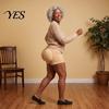 Adult Halloween Costume Accessory 2Pcs/Set Funny Prank Costume, Padded Fake Chest Ass Set with Adjustable Granny Outfit Prop Straps, Plush-Filled for