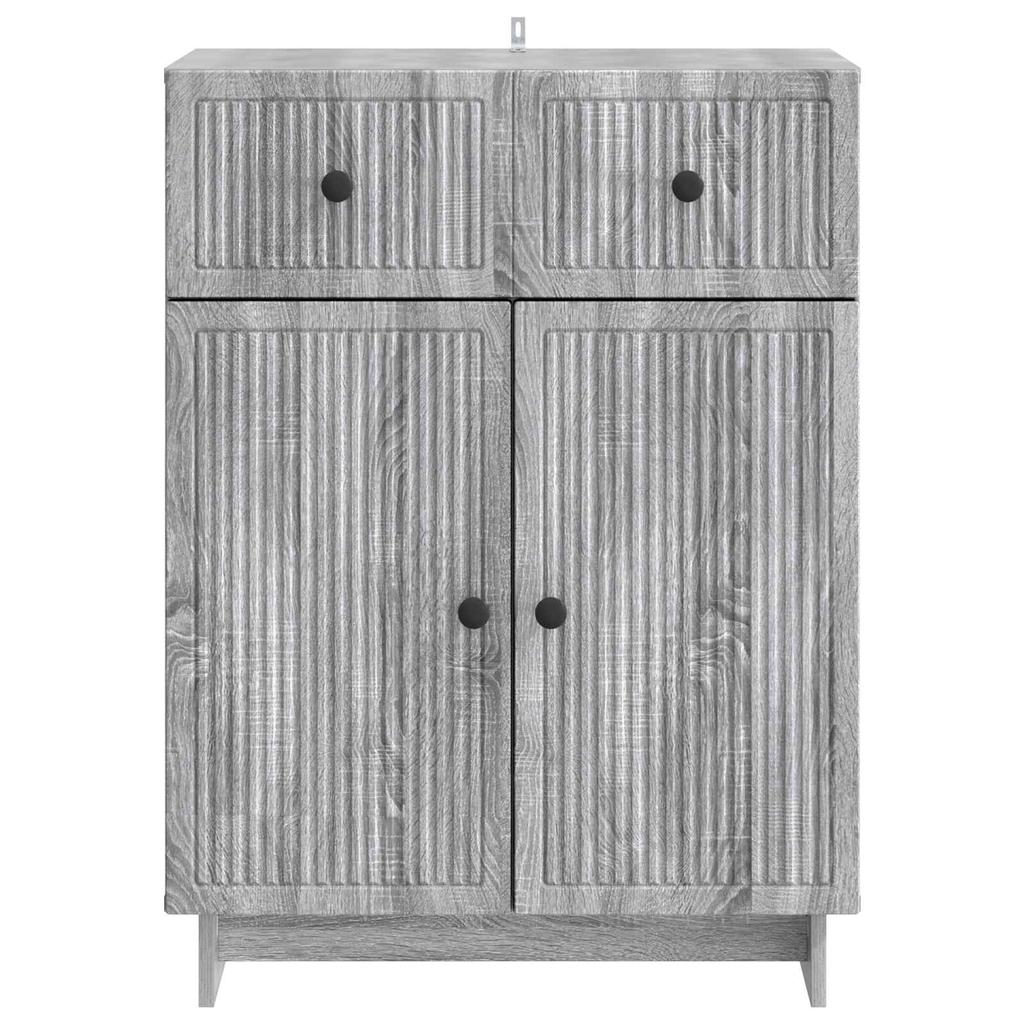 Sideboard Grey Sonoma 66 x 34.5 x 90 cm Particleboard