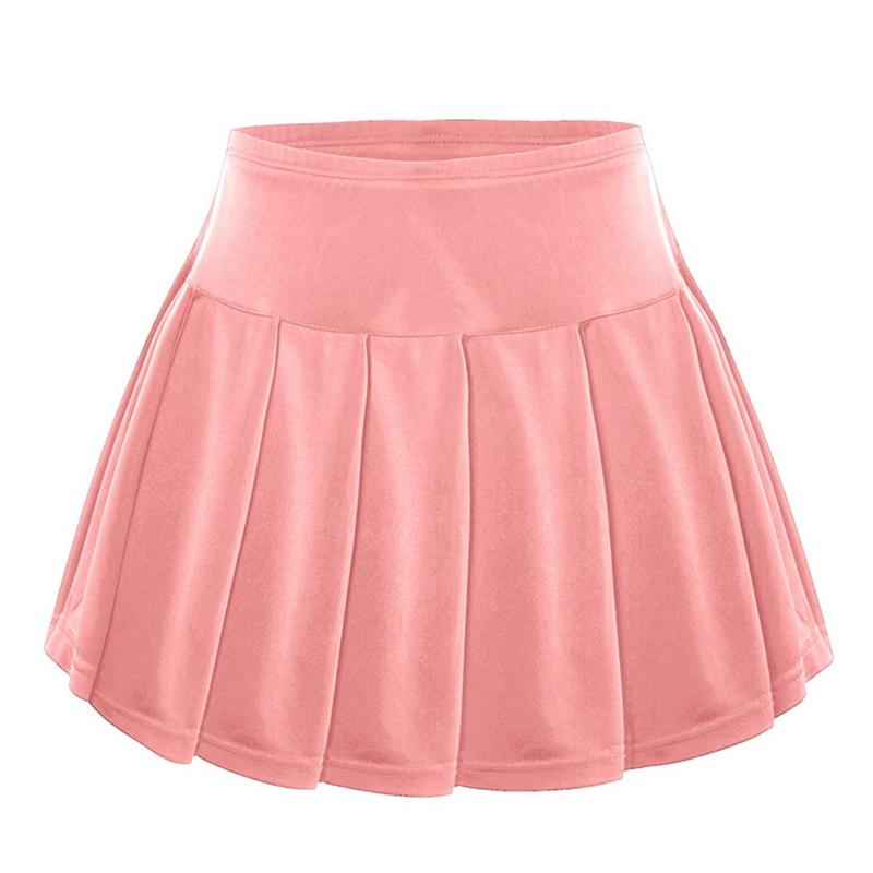 Dívčí culottes plisované sportovní kalhoty sukně jednobarevné dětské kalhotosukně