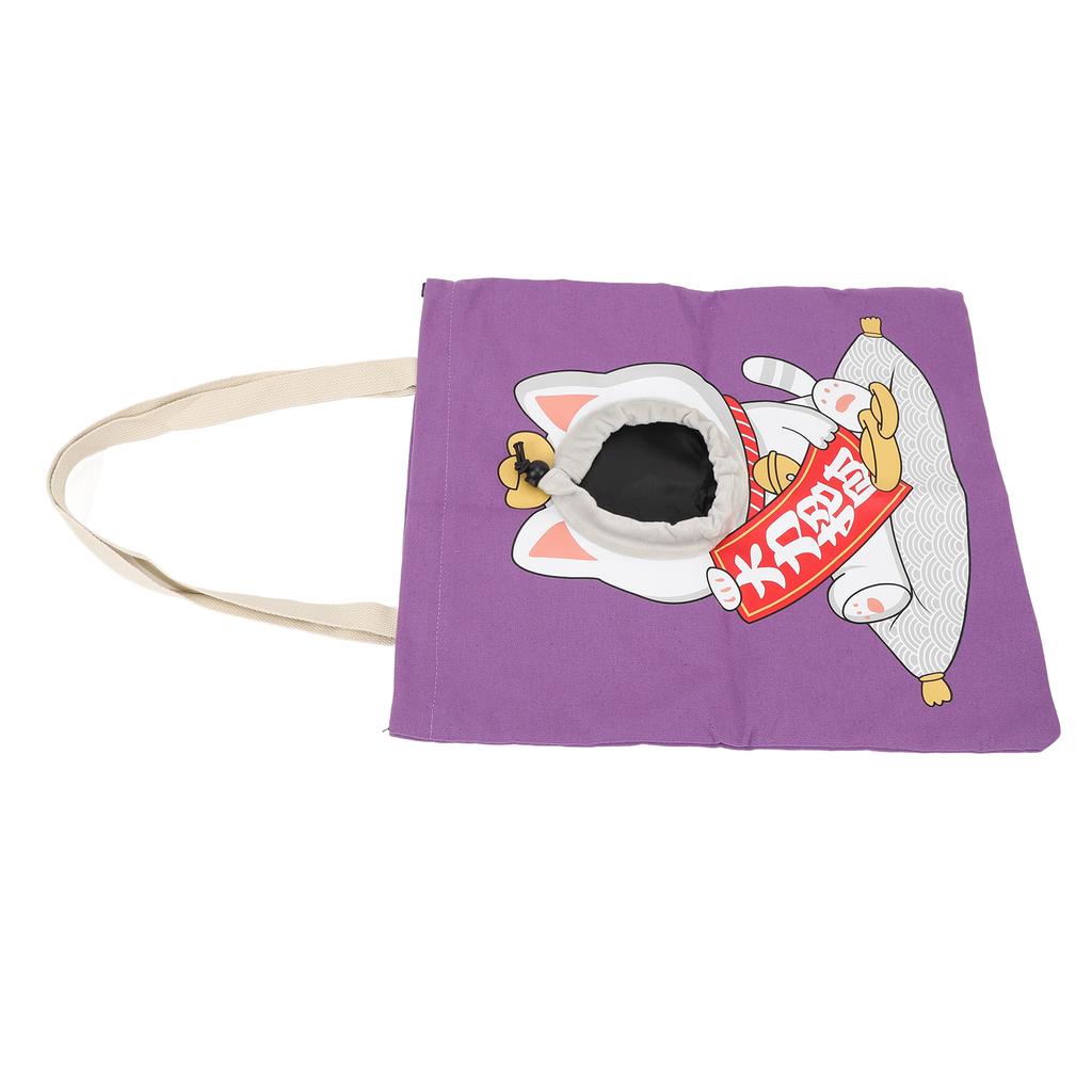Pet Shoulder Carrying Bag Cute Head Out Canvas Portable Travel Cat Carrier Bag for 0 To 8kg Small