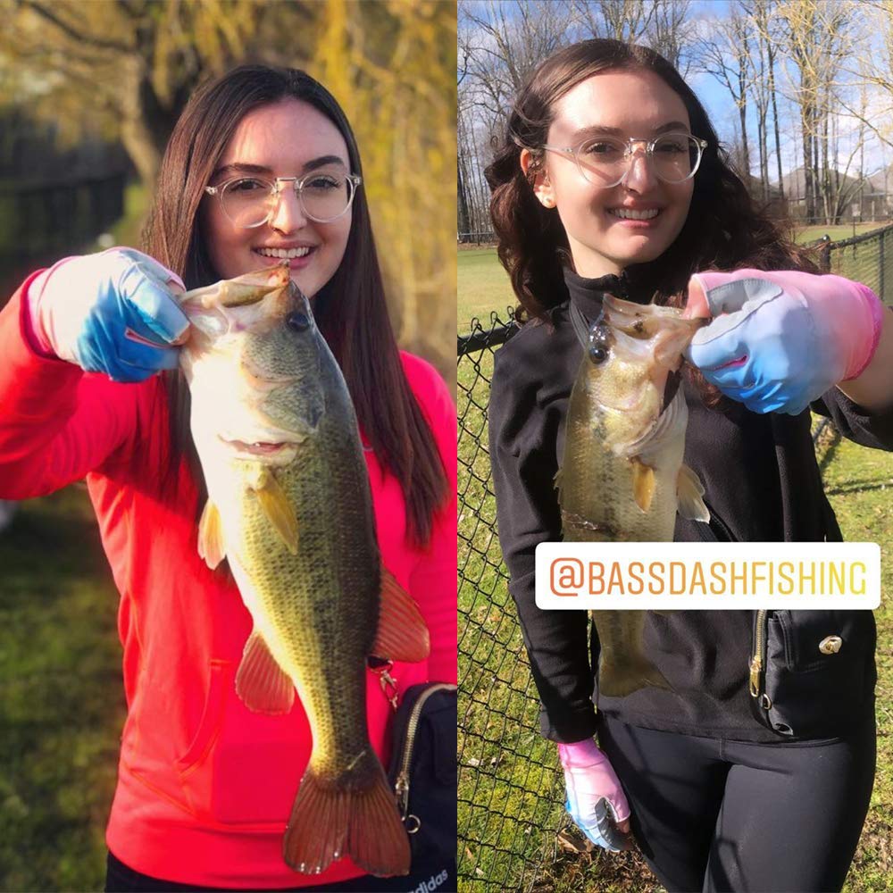 Bassdash Fishing UPF UV Sun Quick Finger Women's Gloves, 50+ Protection, Protection, Drying, 3/4