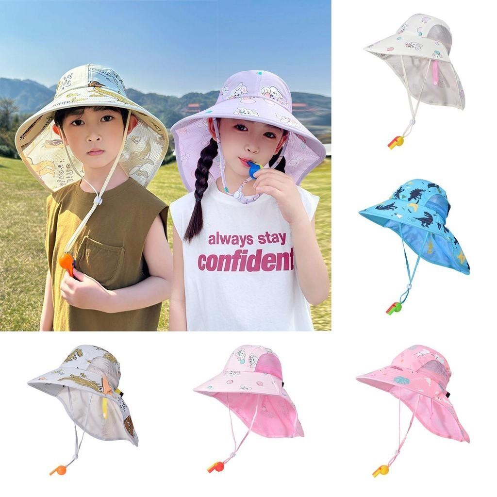 Children's Cartoon Fisherman Hat Summer Outdoor Sunshade Cap With Wide Brim 1132