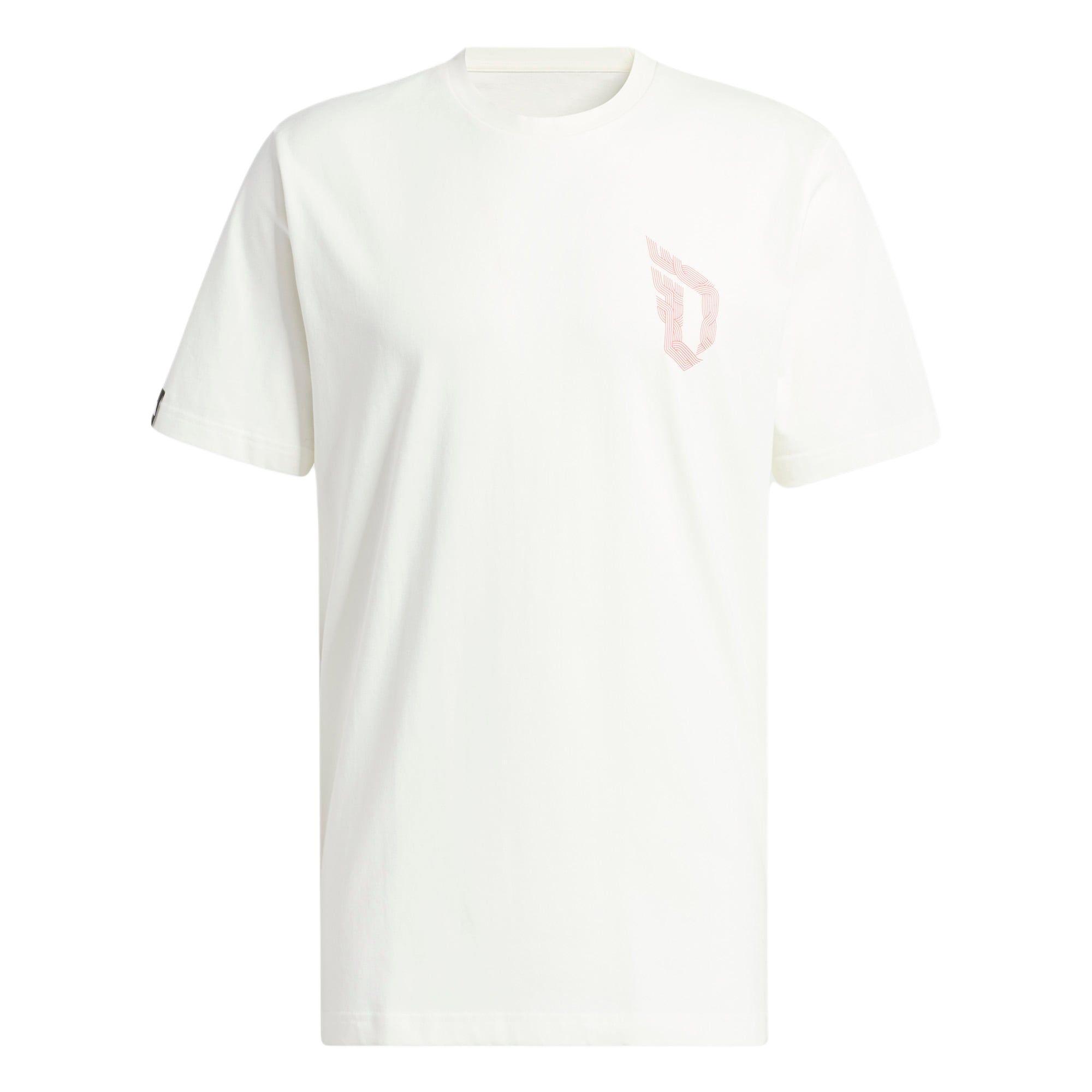 adidas Damian Lillard Graphic Tee White Men s II7790 XXXL