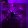 With LED Light Halloween Simulation Spider Plush Simulation Spider  Haunted House Decoration