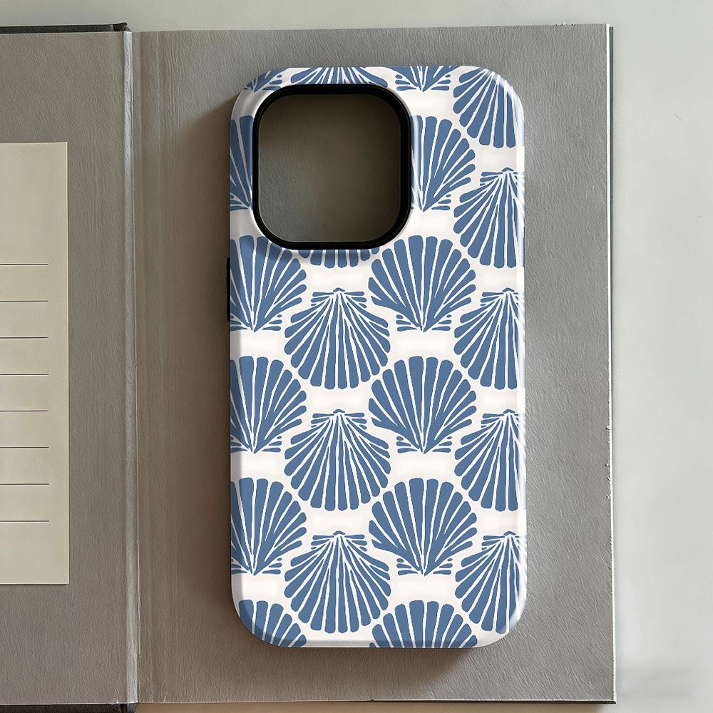 Clmj Muschelblume Handyhülle Für Samsung Galaxy A56 A36 A26 S26 S25 S24 S23 S20FE Ultra 4G 5G Luxus Doppelschichtige Rückabdeckung