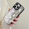 Mirror Phone Case for iPhone 15 11 13 14 for 15 16 Pro Max 12 13 16 Pro Cloud Flower and Animal Cute Style Phone Case