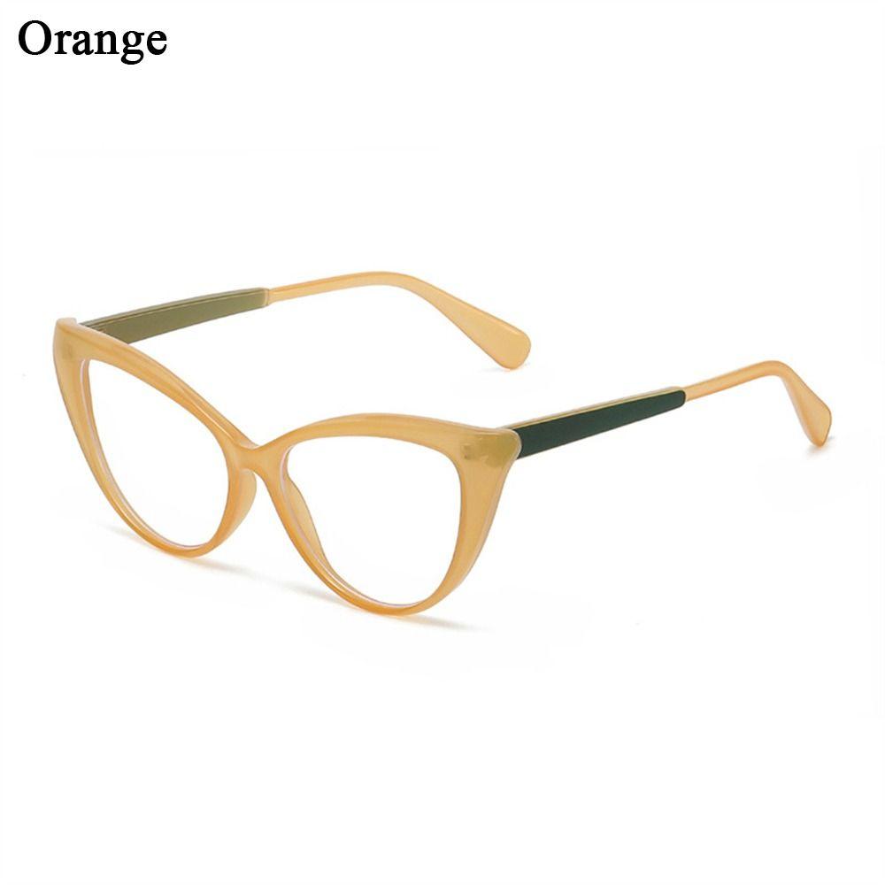 Fashion Cat Eye Design Leopard Print Women Anti-Blue Light Glasses Big Frame Transparent Lens Vision Care Computer Eyeglasses