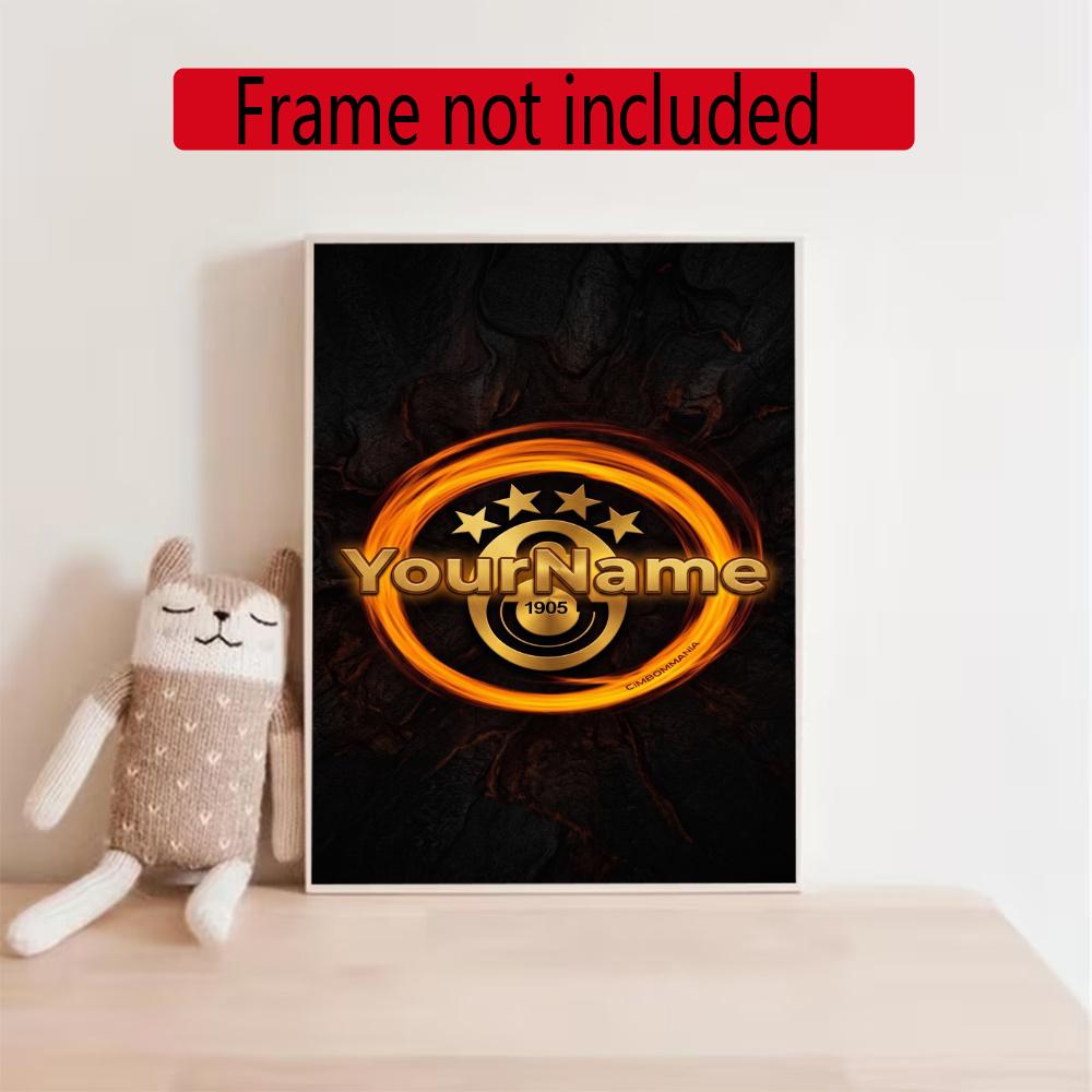 Galatasaray Customize Your Name Diamond Painting Round Diamond Diy Frameless Holiday Artwork Suitable For Home Office Wall Decoration