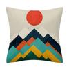 45*45cm Creative Color Geometric Design Pattern Cushion Cover Sofa Office Seat Car Waist    Home Decoration