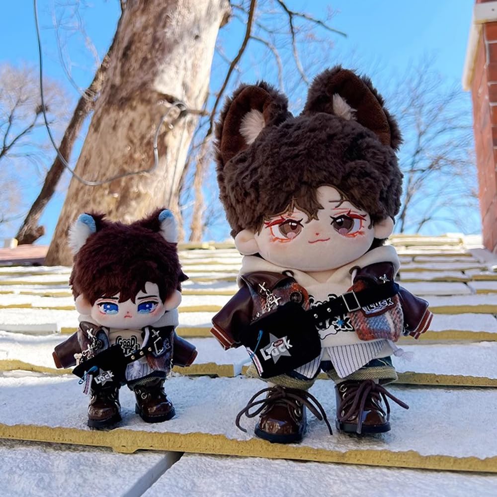 niannyyhouse ripped vintage cool 20cm plush cotton hoodie, jacket, jeans, backpack, glasses, shoes, suit, 10cm, 15cm, toy, clothes, doll, accessories,