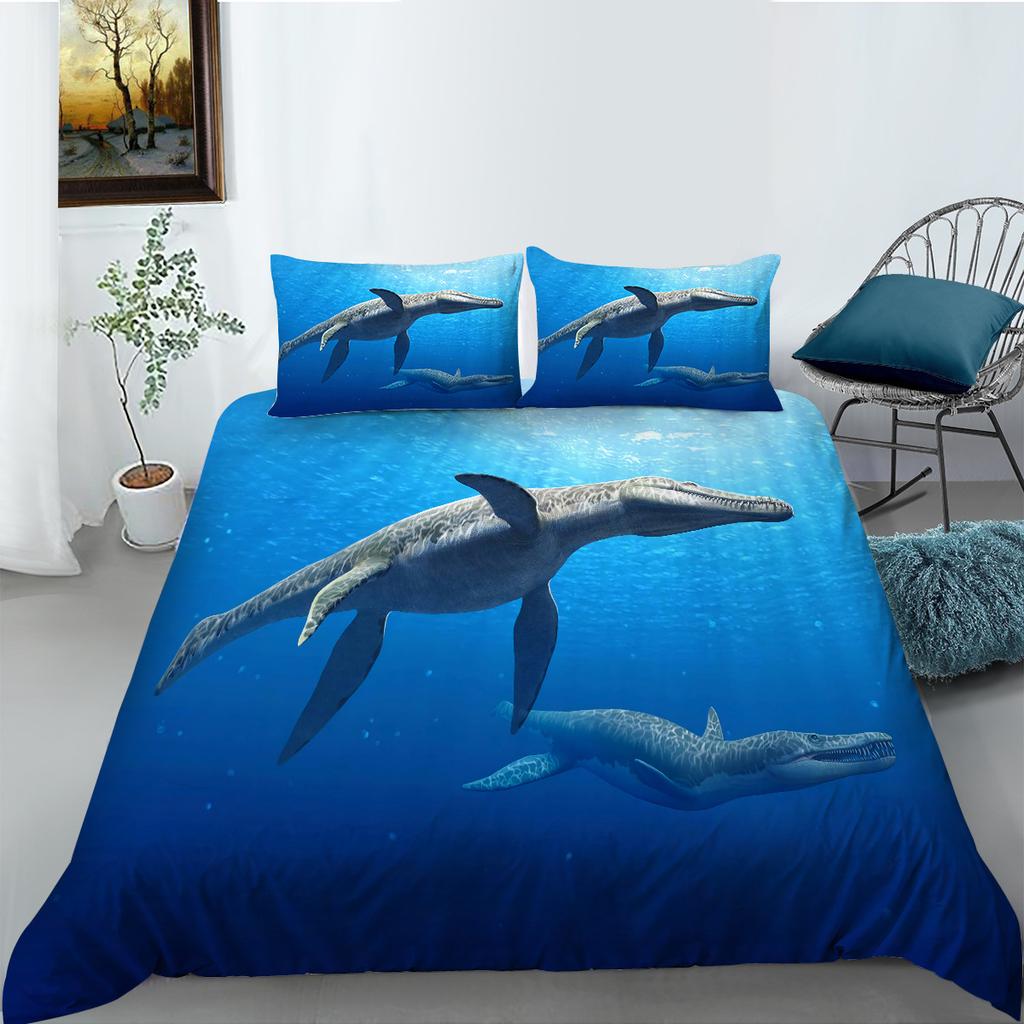 Dinosaur Series Polyester Bedding Two-Piece Set Digital Printing