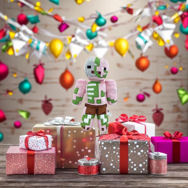 Piglin Zombified 30cm Minecraft Plush Doll Soft Toy Kids Gift Christmas