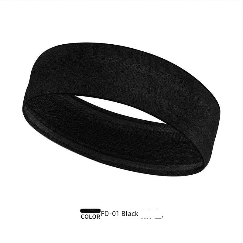 

Sweatband Cross-Border East Non-Stick Head Rui Outdoor Sports Anti-Slip Guide Men and Women with Position Widened Stop Silicone. Hair Band Running FD-01-Black One size