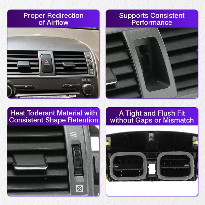 Center Dash A/C Air Conditioner Central Air Outlet Panel Grill Cover for Toyota Corolla Altis 2009 2010 2011 2012 2013